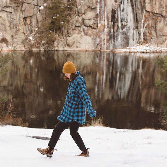 Outdoor Exchange Blue Plaid Jacket - Picture 2 of 7